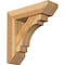 Ekena Millwork Merced Slat Rough Sawn Bracket w/ Offset Brace, Western Red Cedar, 6"W x 20"D x 20"H BKT0604X20X20MRC06RWR - alternate 1